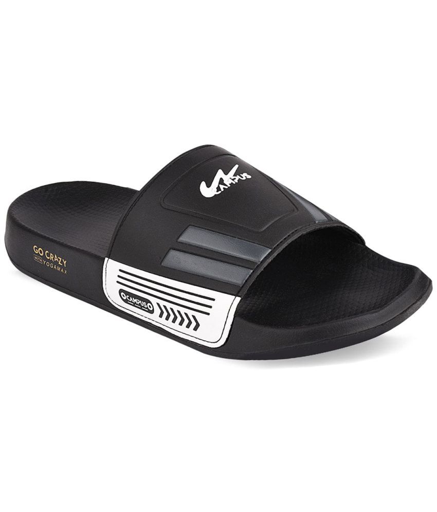     			Campus - Black Men's Slide Flip Flop