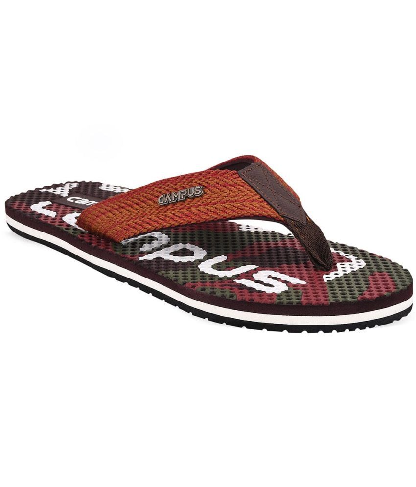     			Campus - Brown Men's Massage Flip Flop