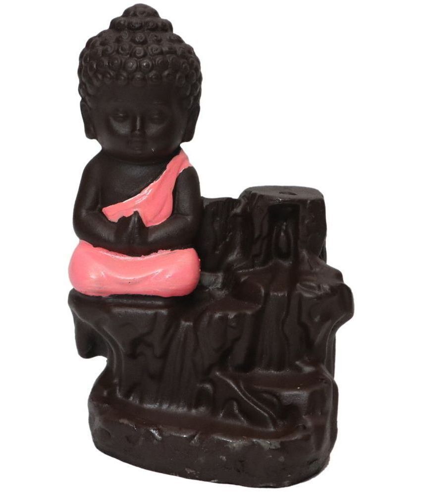     			Khushi Enterprises Backflow  Smoke Fountain Resin Buddha Idol 8 x 4 cms Pack of 1