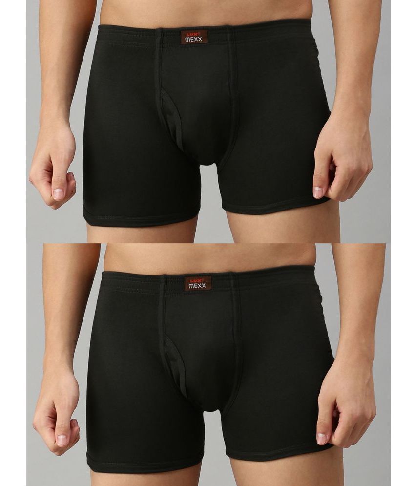     			Lux Cozi - Charcoal Cotton Men's Trunks ( Pack of 2 )