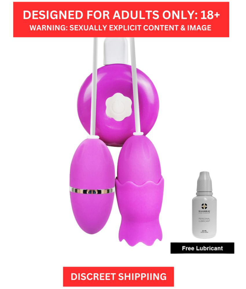     			Mood Enhancer- 20 Speed Waterproof Soft Silicone Licker Vibrator with Remote Controller for Women