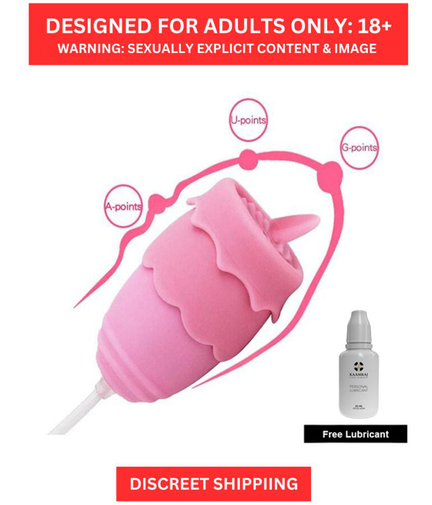     			Remote Controller-20 Speed Licker Waterproof Silicone Vibrator for Women with Free Kaamraj Lube