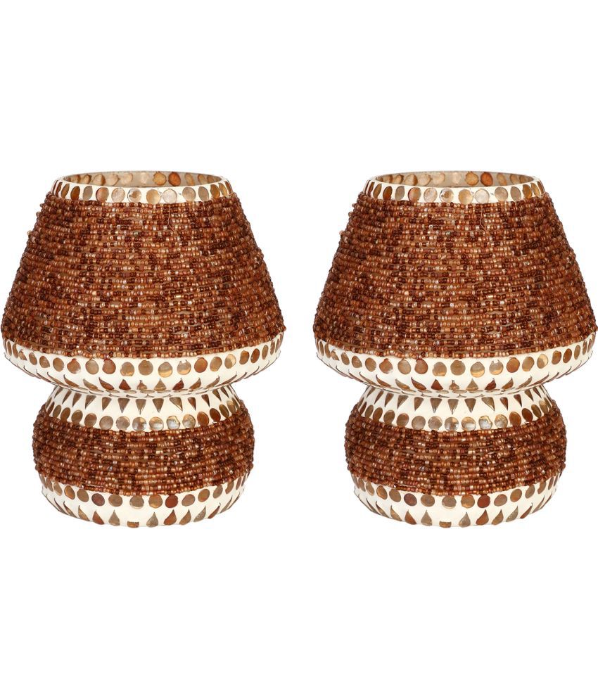     			Somil - Brown Decorative Table Lamp ( Pack of 2 )