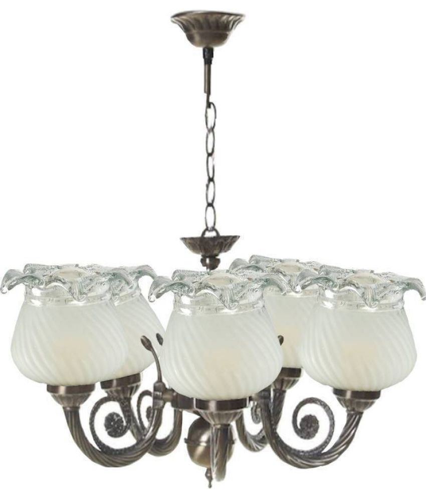     			Somil Glass Chandeliers Pendant White - Pack of 1