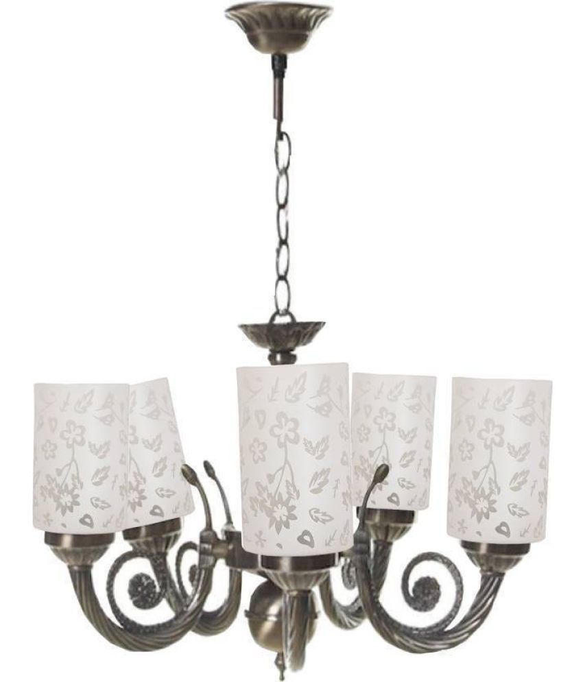     			Somil Glass Chandeliers Pendant White - Pack of 1