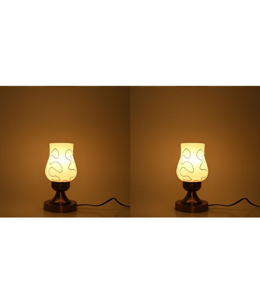     			Somil - White Decorative Table Lamp ( Pack of 2 )