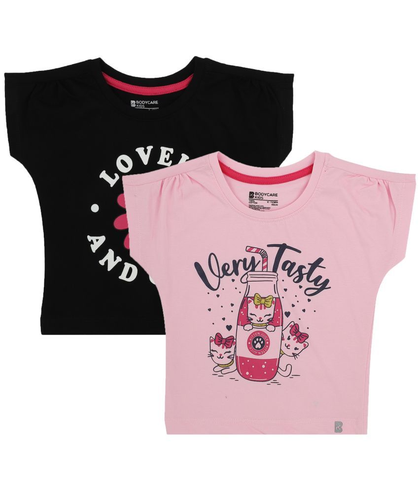     			Bodycare Pack of 2 Baby Girls Cotton Blend T-Shirt ( Multi )