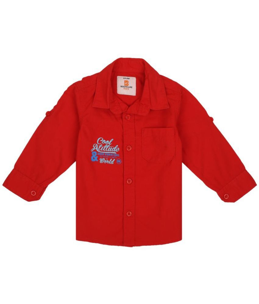     			Bodycare - Red Baby Boy Shirt ( Pack of 1 )