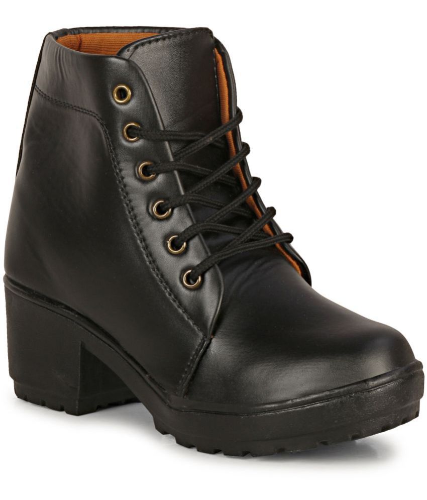     			Commander Shoes - Black Women's Ankle Length Boots