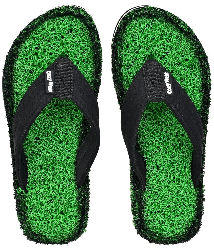     			Cozy Wear - Green Men's Thong Flip Flop