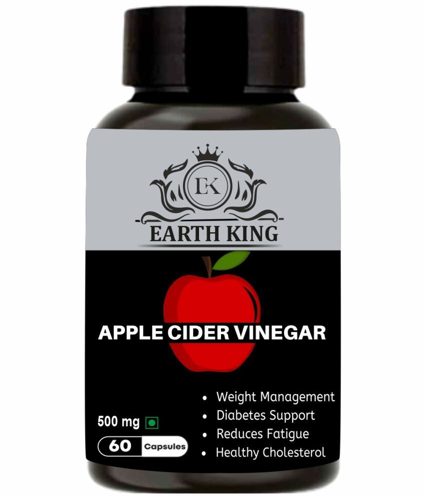     			EARTH KING Apple Cider Vinegar Capsule for Weight Loss, 60 Capsules (Pack of 1)