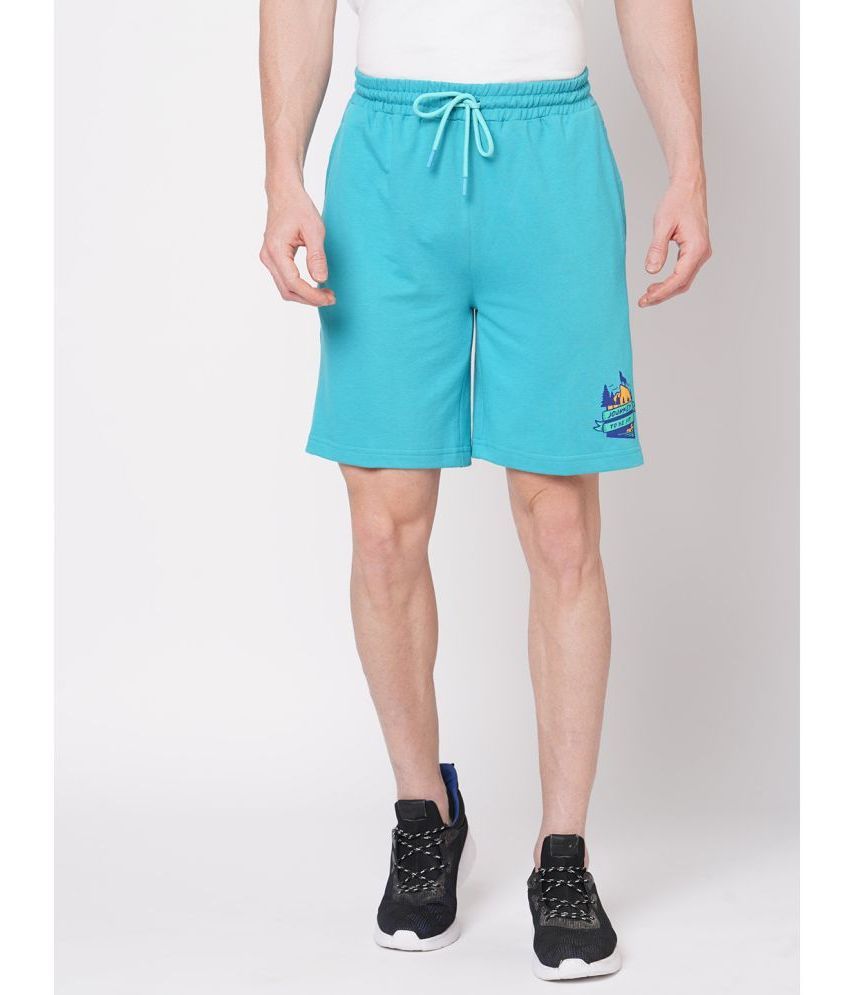     			Fitz - Blue Cotton Men's Shorts ( Pack of 1 )