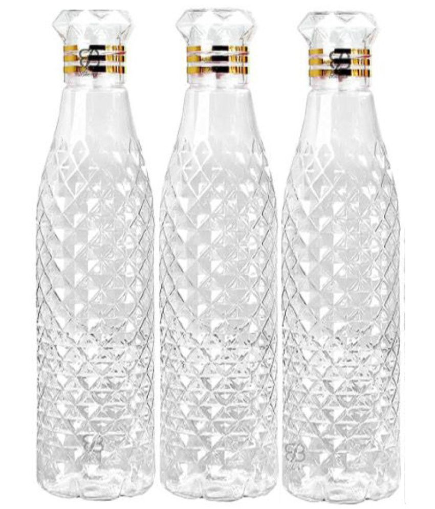     			Kitchen4U - Transparent Fridge Water Bottle 1000 mL ( Set of 3 )