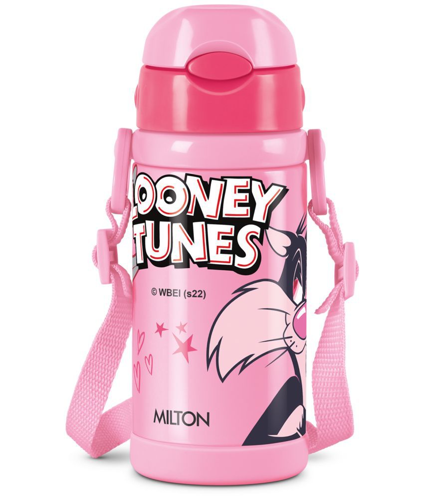     			Milton Charmy 350 Looney Tunes Thermosteel Kids Water Bottle (330 ml) Pink