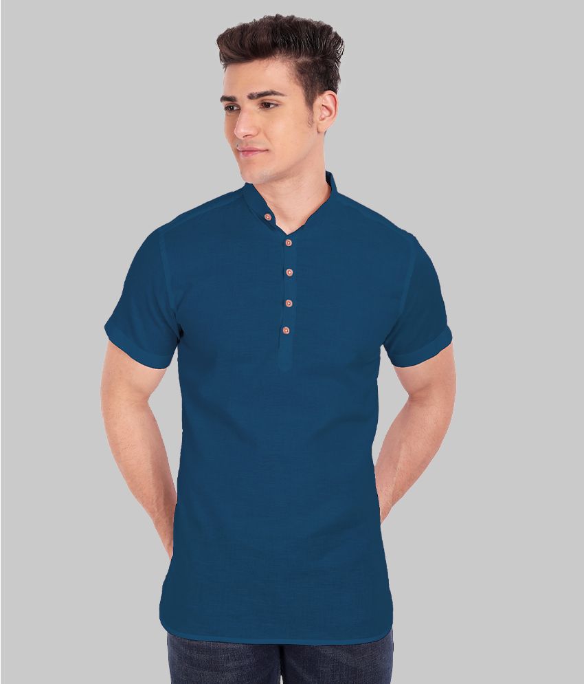     			Vida Loca - Royal Blue 100% Cotton Slim Fit Men's Casual Shirt ( Pack of 1 )