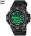 Hala - Black Silicon Digital Men's Watch