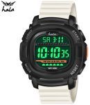 Hala - White Silicon Digital Men's Watch