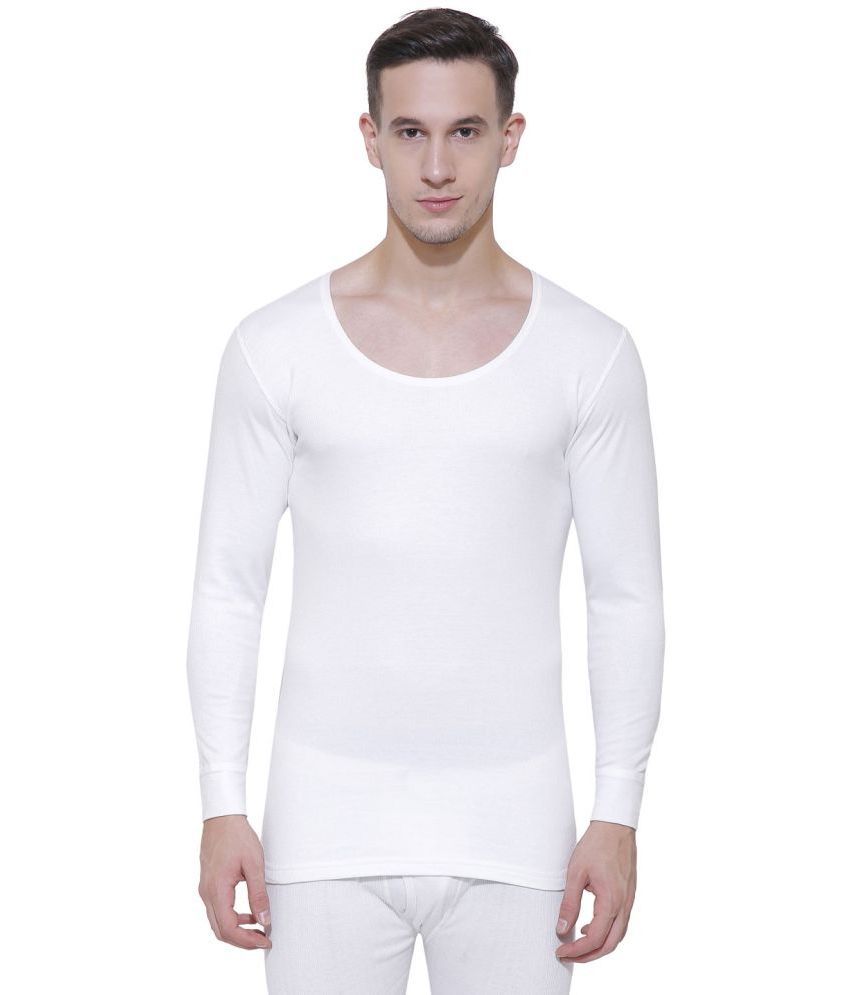     			Bodycare - White Cotton Blend Men's Thermal Tops ( Pack of 1 )