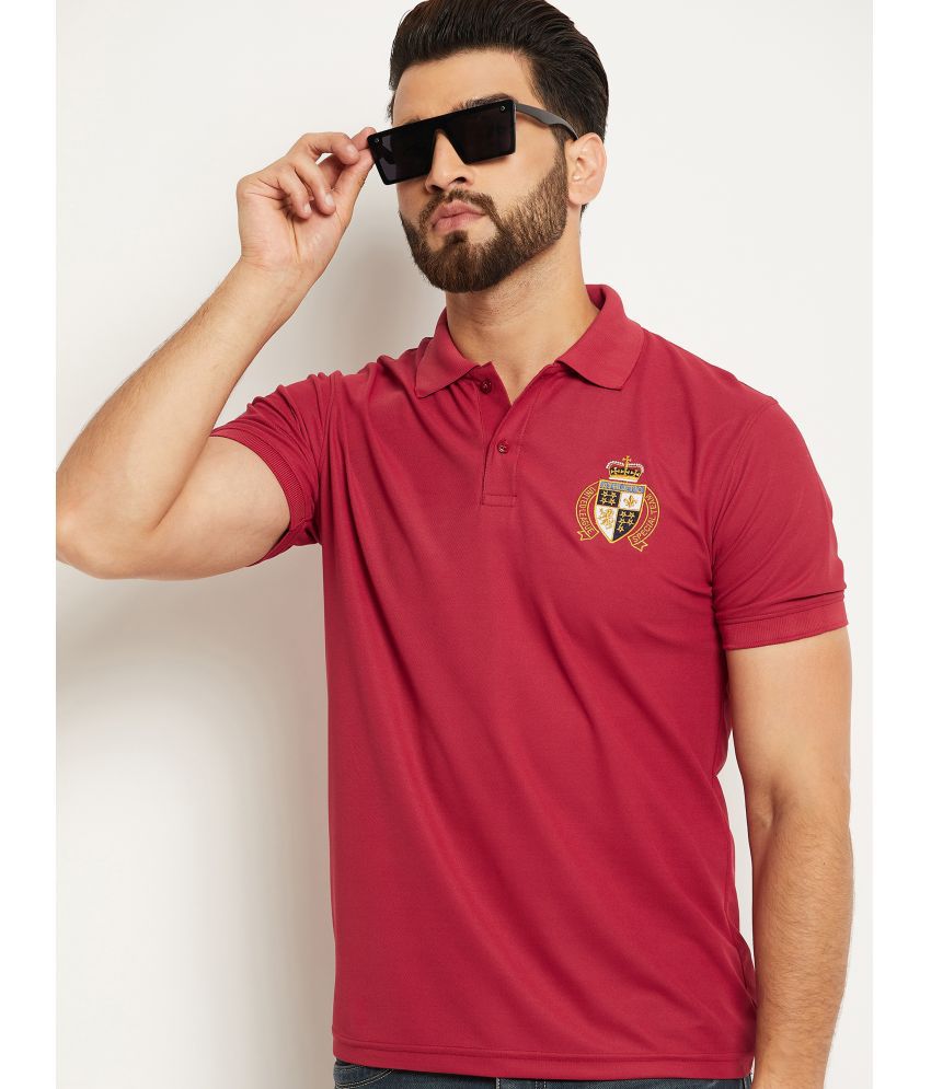     			OGEN - Maroon Cotton Blend Regular Fit Men's Polo T Shirt ( Pack of 1 )