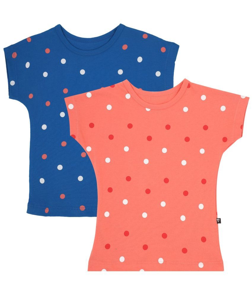     			Proteens Pack of 2 Girls Cotton T-Shirt ( Blue )