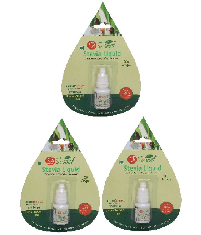    			Sosweet Sugar Free Drop Natural sweetener Sugar Substitute Sprinkler 15 mL Pack of 3