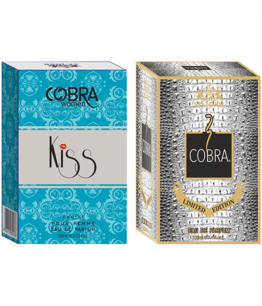     			St. John - Cobra Kiss & Limited Edition Perfume 100ml Each Eau De Parfum (EDP) For Unisex 100ml ( Pack of 2 )