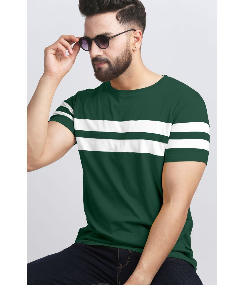     			AUSK Pack of 1 Cotton Blend Regular Fit Men's T-Shirt ( Green )