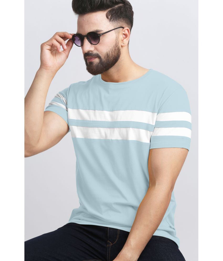     			AUSK - Sea Green Cotton Blend Regular Fit Men's T-Shirt ( Pack of 1 )