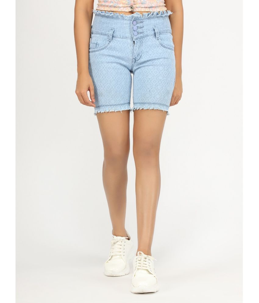     			AngelFab Denim Cut-Offs - Blue