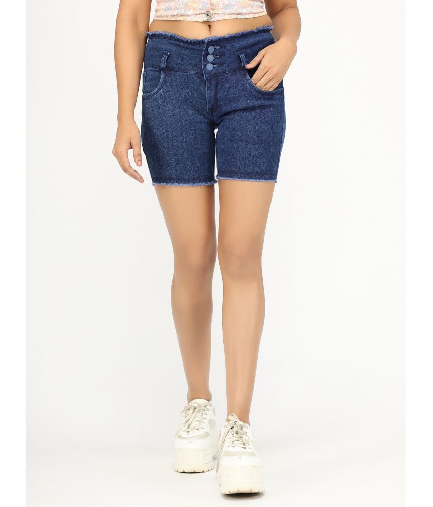     			AngelFab Denim Cut-Offs - Blue