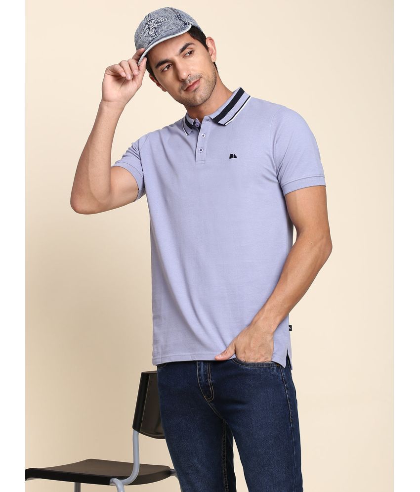     			Dennis Lingo - Blue Cotton Slim Fit Men's Polo T Shirt ( Pack of 1 )