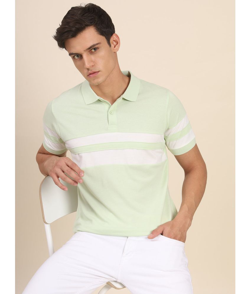     			Dennis Lingo - Green Cotton Blend Slim Fit Men's Polo T Shirt ( Pack of 1 )