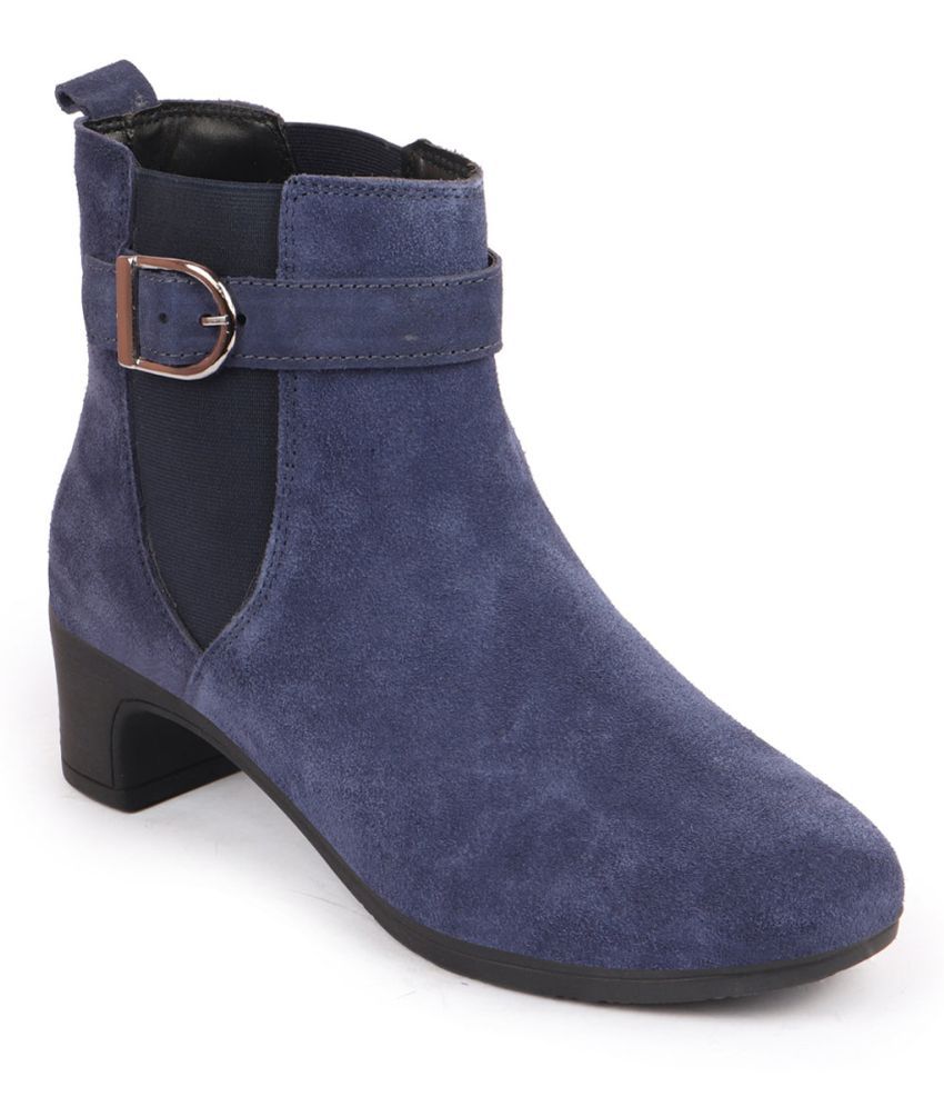     			Fausto - Navy Blue Women's Ankle Length Boots