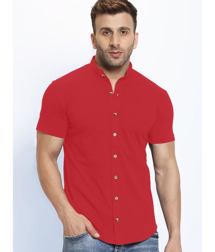     			GESPO - Red Cotton Blend Regular Fit Men's Casual Shirt ( Pack of 1 )