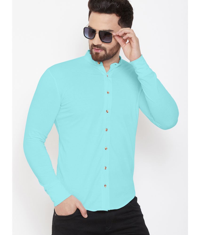     			GESPO - Sea Green Cotton Blend Regular Fit Men's Casual Shirt ( Pack of 1 )