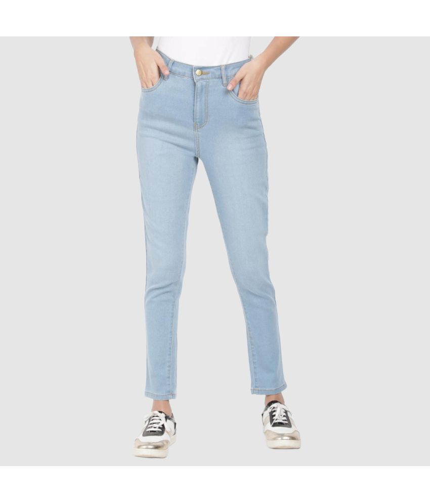     			IVOC - Blue Cotton Blend Slim Fit Women's Jeans ( Pack of 1 )