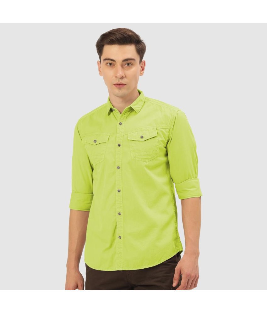     			IVOC - Green 100% Cotton Regular Fit Men's Casual Shirt ( Pack of 1 )