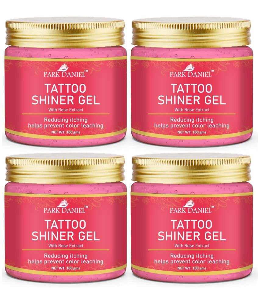     			Park Daniel Tattoo Shiner Gel With Rose Extract Permanent Body Tattoo Pack of 4