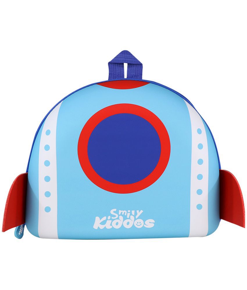     			SmilyKiddos 5 Ltrs Blue Polyester College Bag