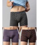 Pack of 3 Lux Cozi - Purple Cotton Men's Trunks