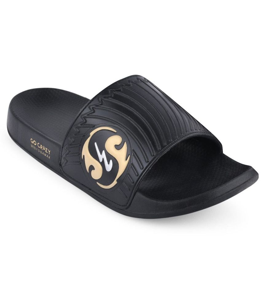     			Campus - Black Men's Slide Flip Flop