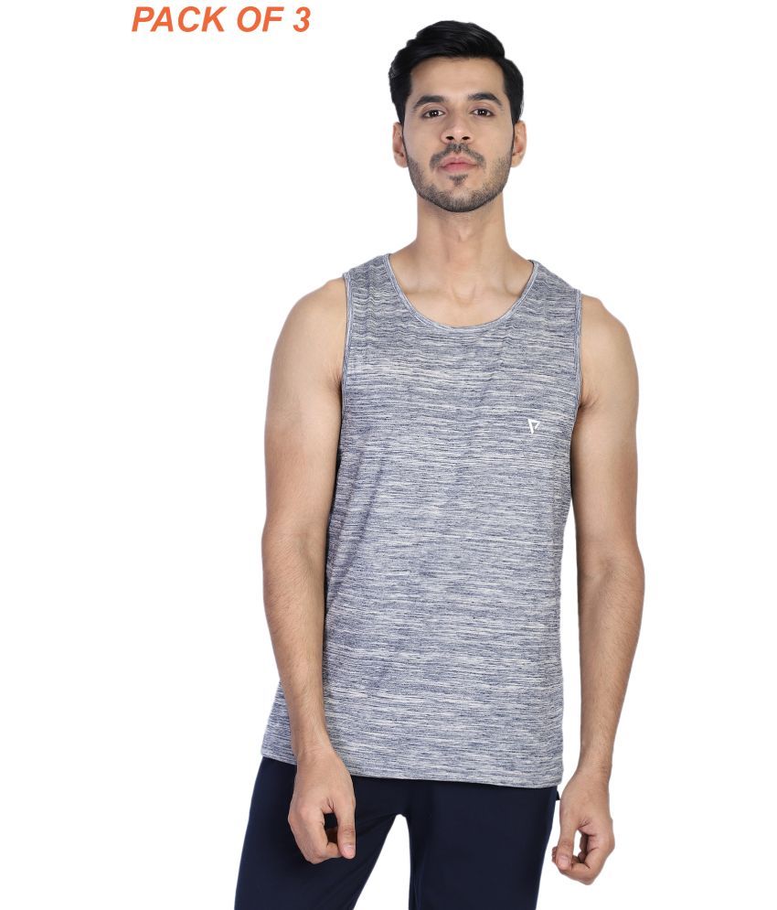     			Proteens - Grey Cotton Blend Regular Fit Men's T-Shirt ( Pack of 3 )