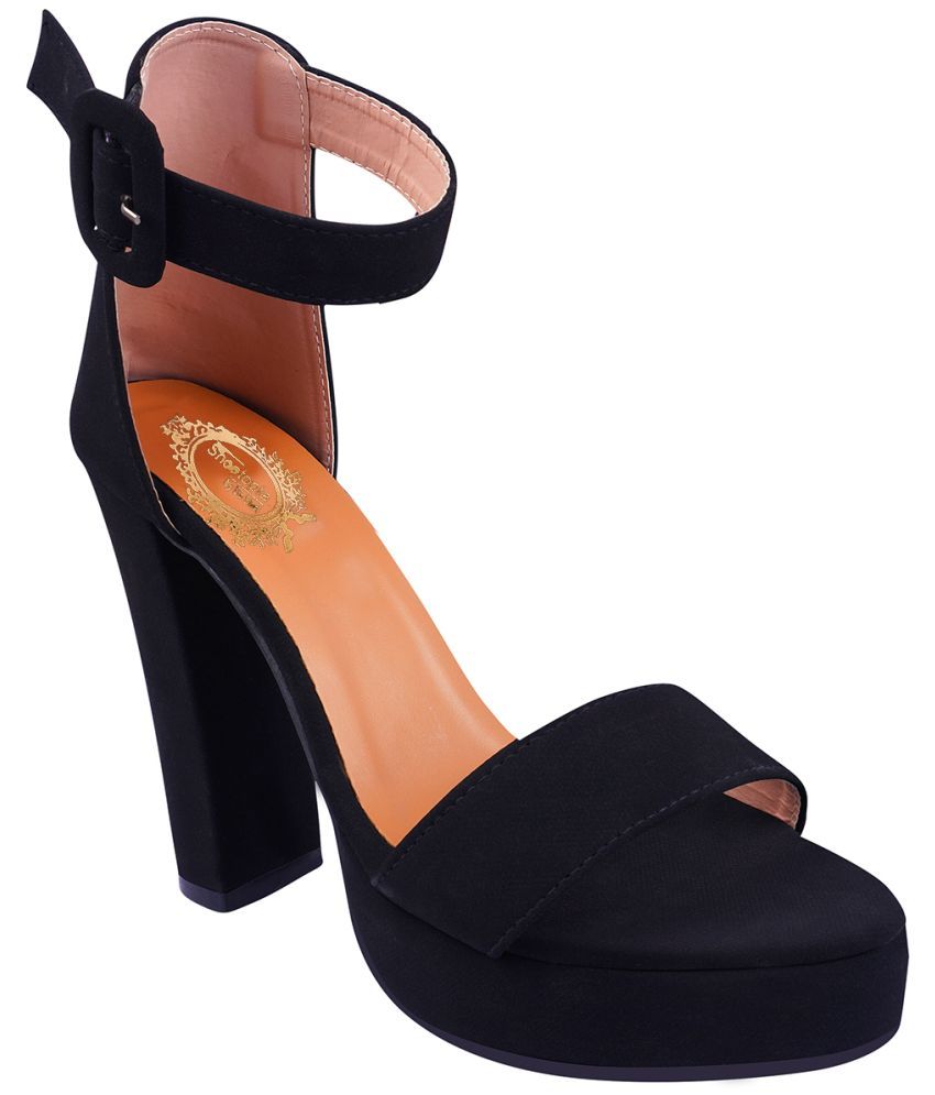     			Shoetopia - Black Women's Sandal Heels