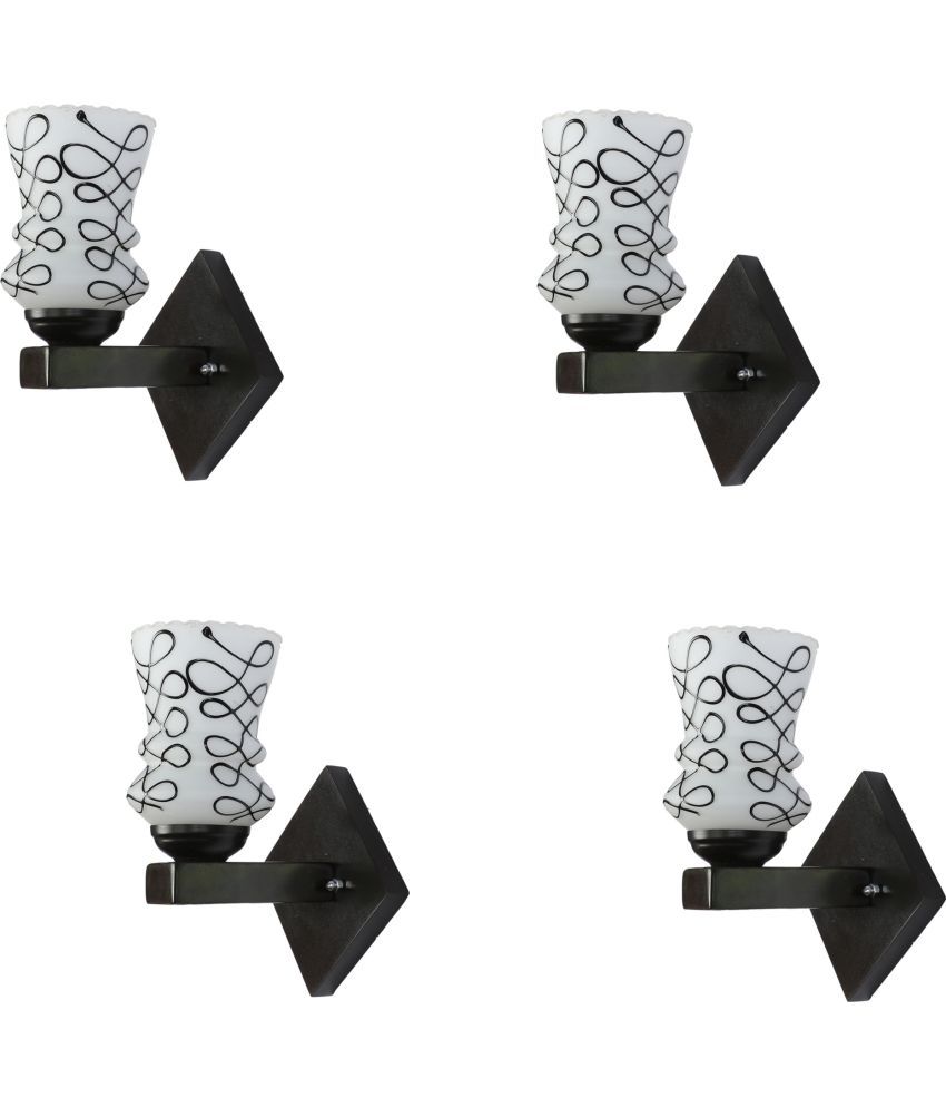     			Somil - Black Wallchiere ( Pack of 4 )