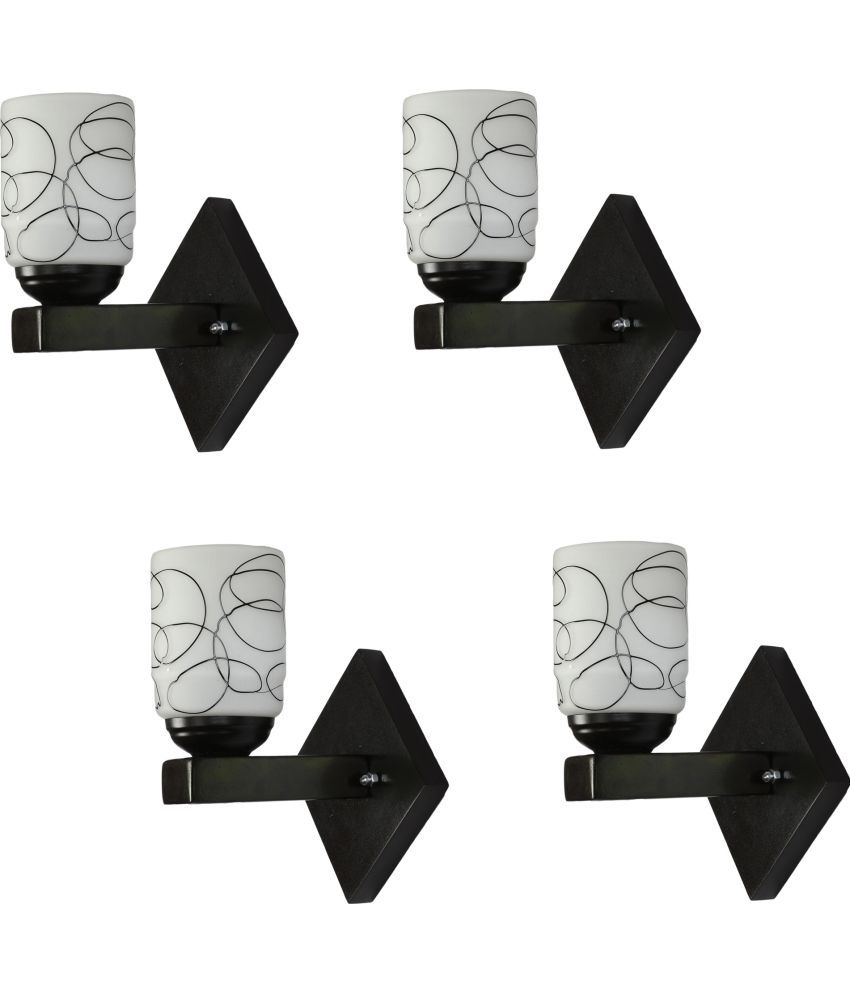     			Somil - Black Wallchiere ( Pack of 4 )