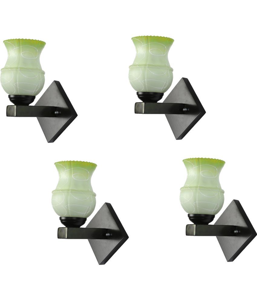     			Somil - Green Wallchiere ( Pack of 4 )