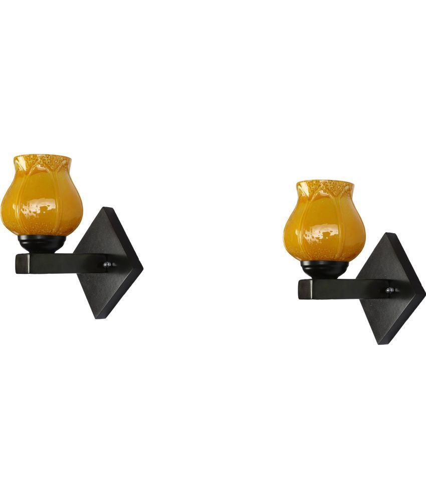     			Somil - Yellow Wallchiere ( Pack of 2 )