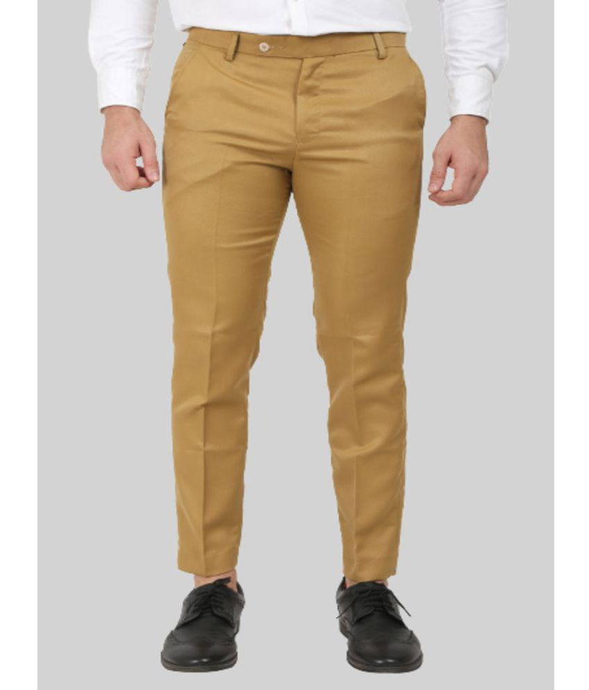     			THE DS Dark Brown Regular Formal Trouser ( Pack of 1 )