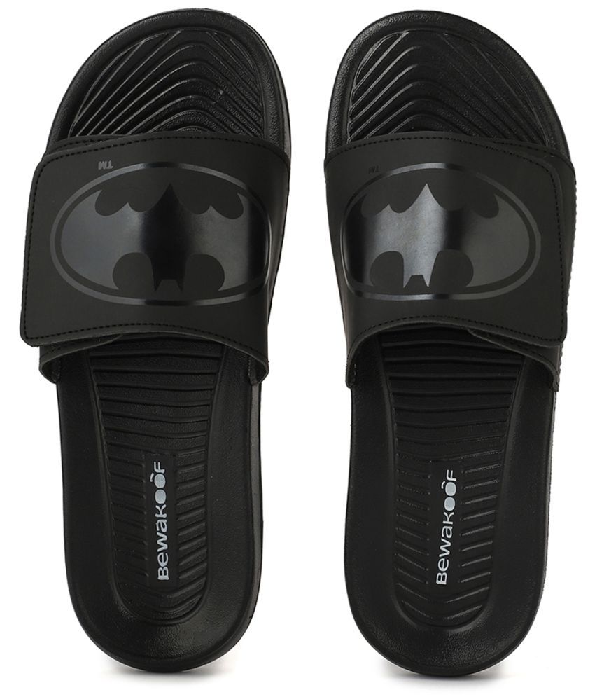     			Bewakoof - Black Men's Slide Flip Flop