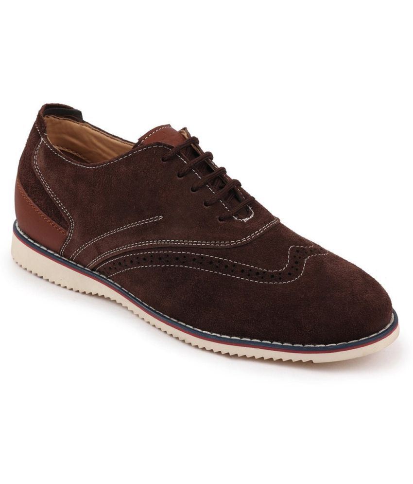     			Fausto - Brown Men's Oxford Formal Shoes
